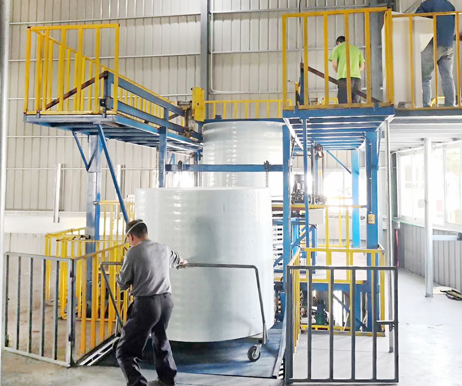 垂直圆泡海绵发泡机械设备自动海绵发泡生产线